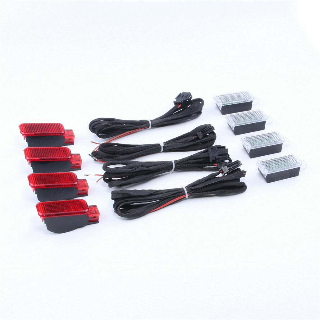 8-piece door warning light kit suitable for Audi A3 for A4 for A5 for A6 Allroad A7 for A8 Q3 Q5 Q