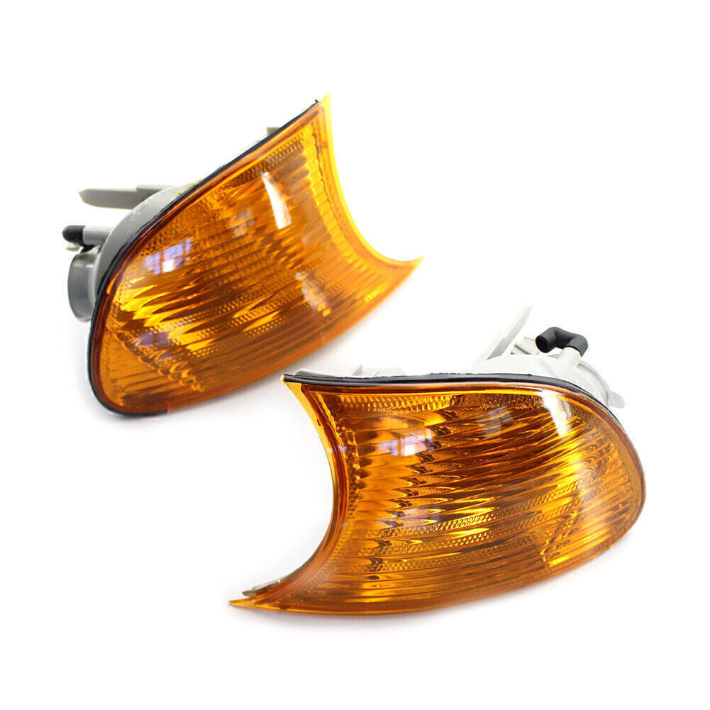 Front Turn Signal Light w/ Yellow Lens Right Left Fit for BMW E46 3-Series 2DR 00-01