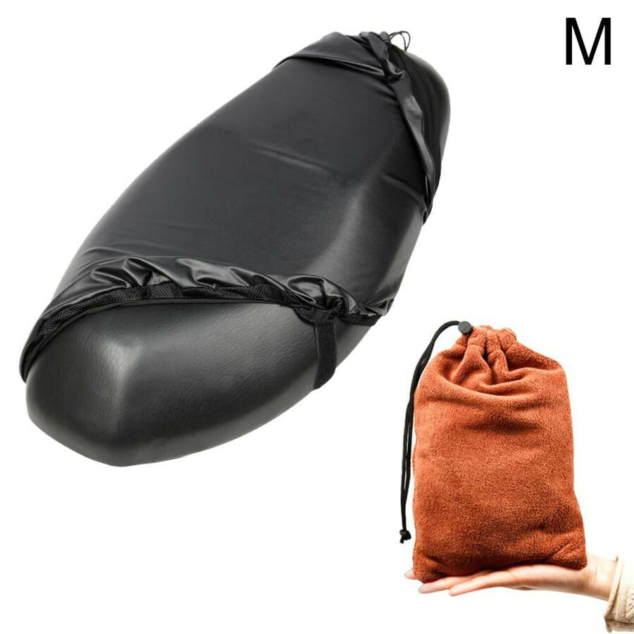 Motorcycle Non-Slip for Seat Cushion Cover Comfortable TPU Film Protector Pad Black Q