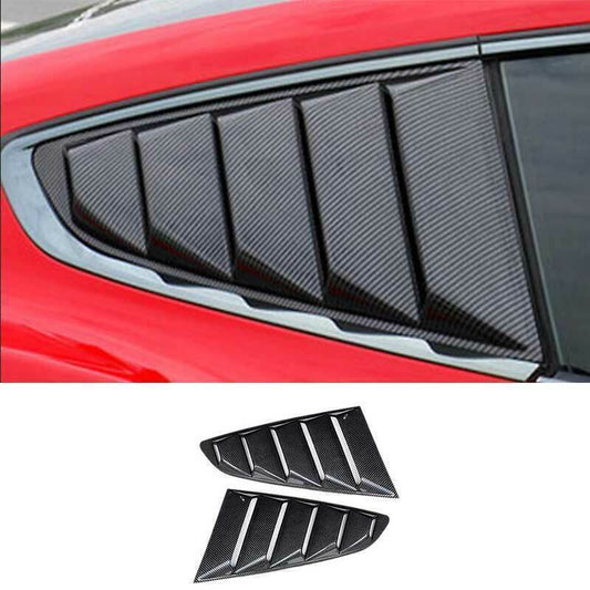 Carbon Fiber Side Vent Window Scoop Louver Cover  for ford  for Mustang ST 2015-2022 Q