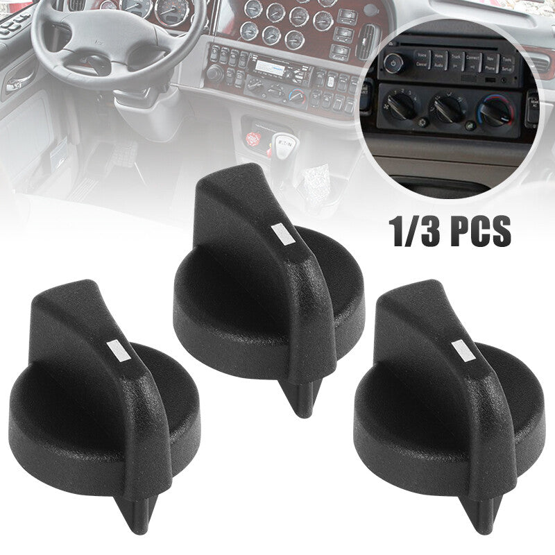 3X Heater A/C Mode Climate Control Knob 121-0001-000 fit For 1987-2011 Peterbil