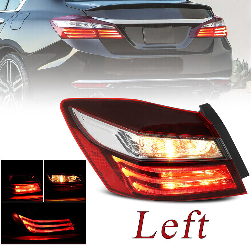 Tail Light For 2016 2017 for Honda Accord Sedan 4-Door Outer Driver Left Side W/bulb