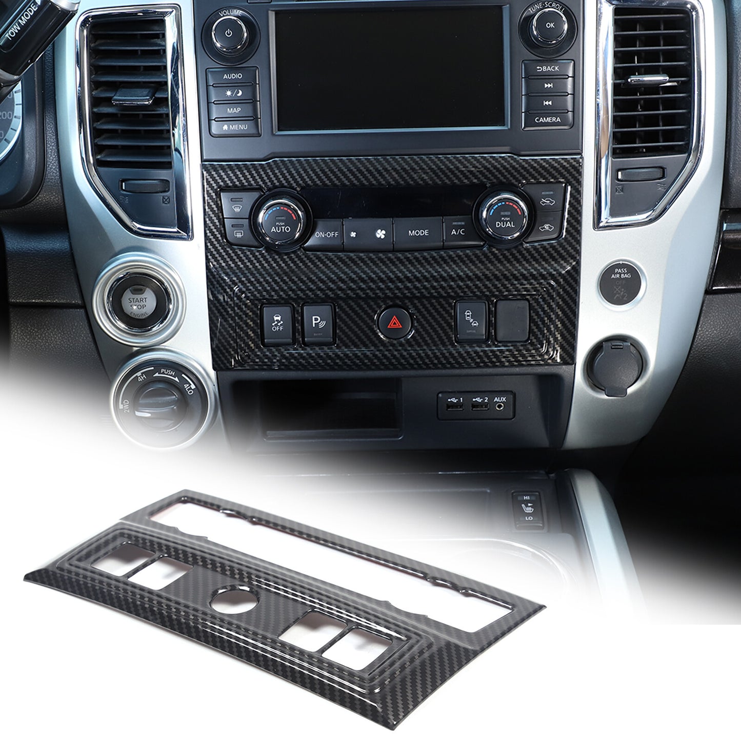 Black tailgate flagpole searchlight bracket installation suitable for FJ Cruiser 2007-21- v
