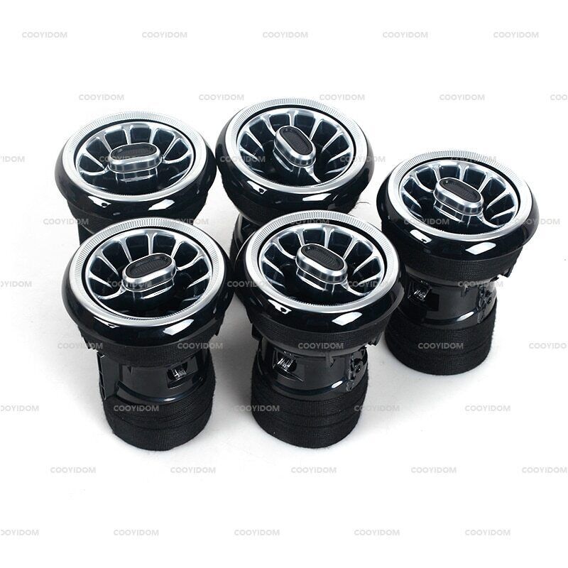 for Audi TT 2007-2014 LED 5PCS Front AC Air Condition Vent Outlet Turbo Trim