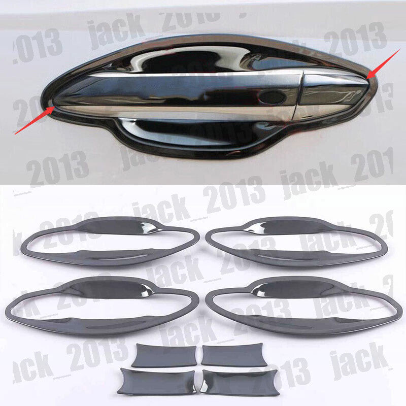 for Hyundai for Tucson 2022-24 Black Steel Exterior Side Door Handle Bowl Cover Trim