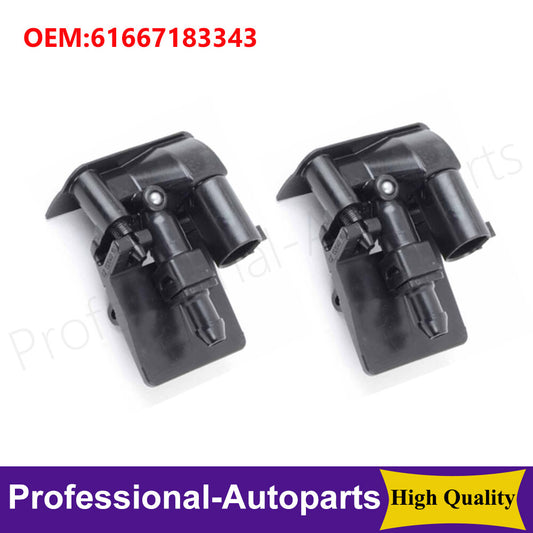 1Pair Front Windshield Washer Nozzles Spray Jet for BMW X1 E84 X6 E71 X6 E72 Q