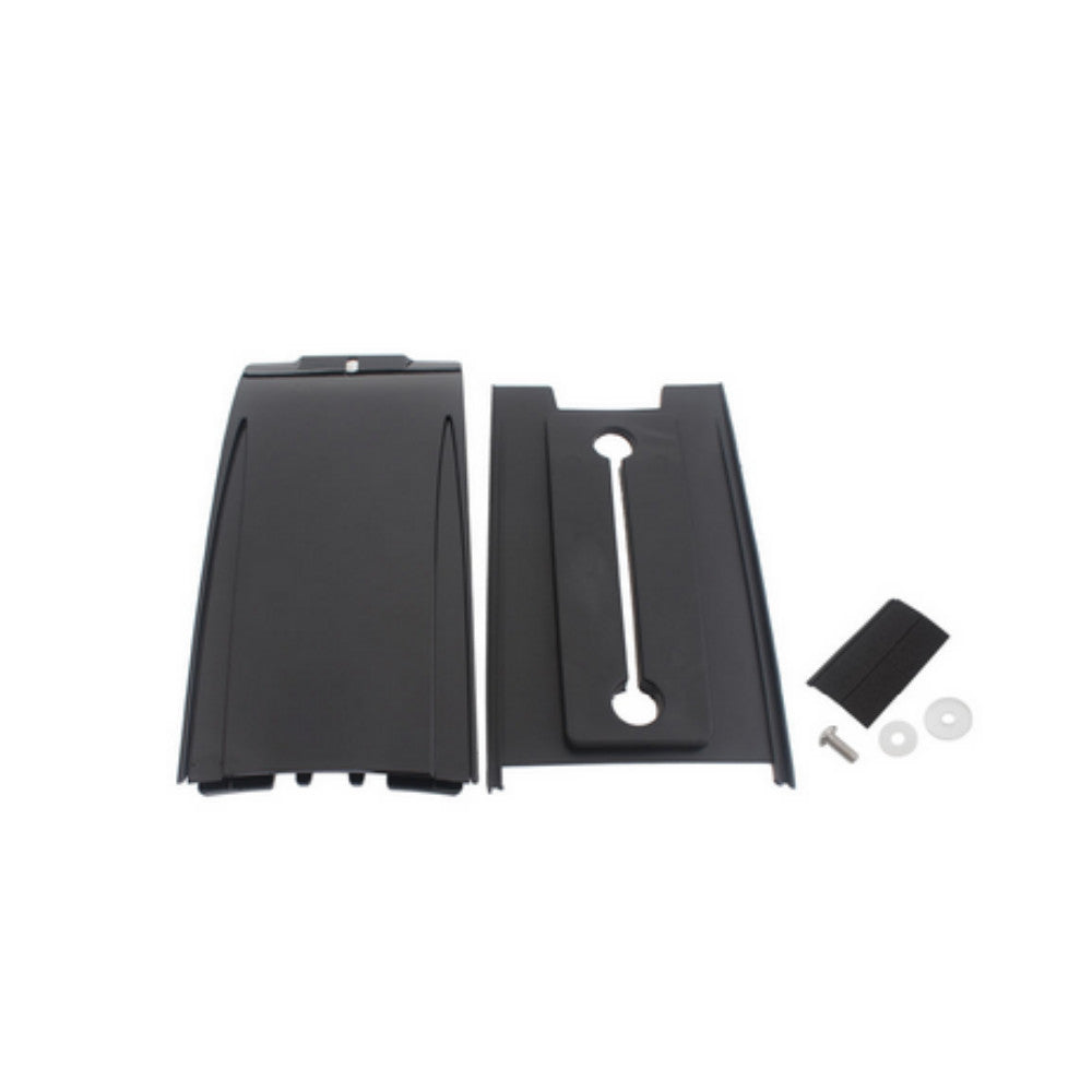 Black Lower Dash Panel Extension Tank Cover Extension for Harley Softail 00-17