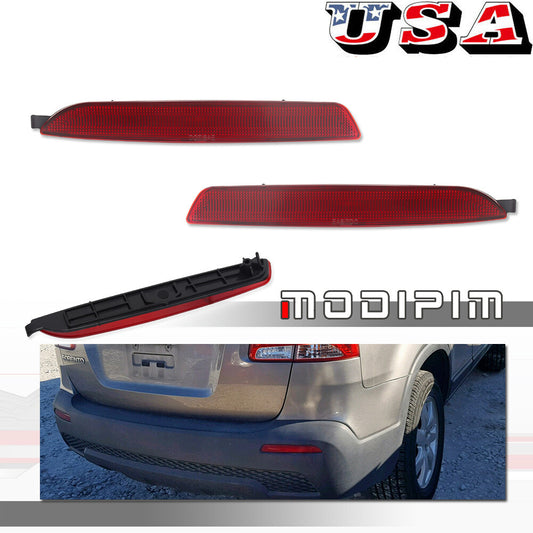 Red lens bumper reflector kit for 2011-2013 for Kia Sorento (rear left and right 2 pieces) Q