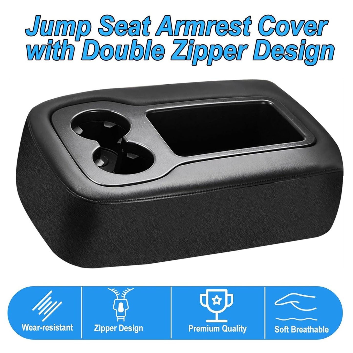 Leather-covered 2007-2014 Suburban Jump for Seat Car Armrest Center Console Protector n