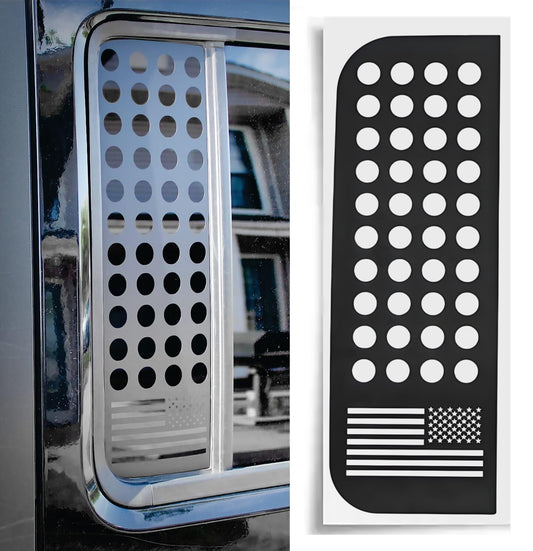 Matte US Flag Rear Window Glass Cover Sticker for Jeep for Wrangler JL JT 2018-2024
