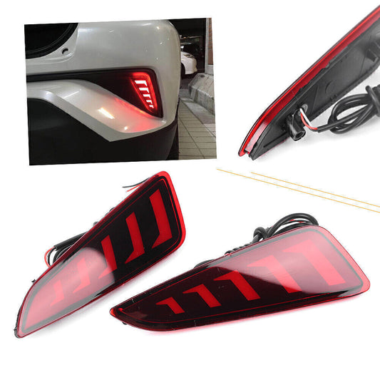 Car Rear Fog Lights LED Bumper Tail Light for Toyota CHR C-HR 2016-2022 2017