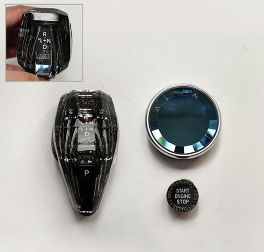 Fit for BMW 5 Series G30 2018-2022 Crystal Style Interior Gear Shift Knob Cover