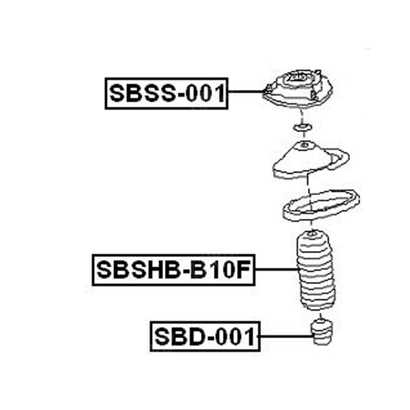 SBSS - 001 Forefoot Support Cushioning Mount for Subaru Forester Impreza Legacy Baja n