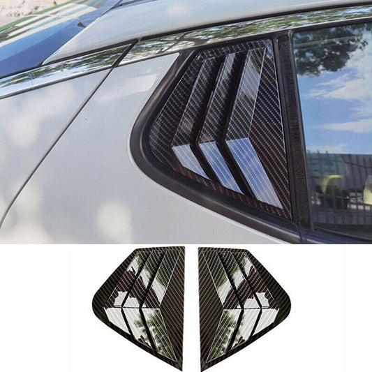 for Kia Optima 2011-2015 Carbon Fiber Side Vent Window Scoop Louver Cap Trim 2x