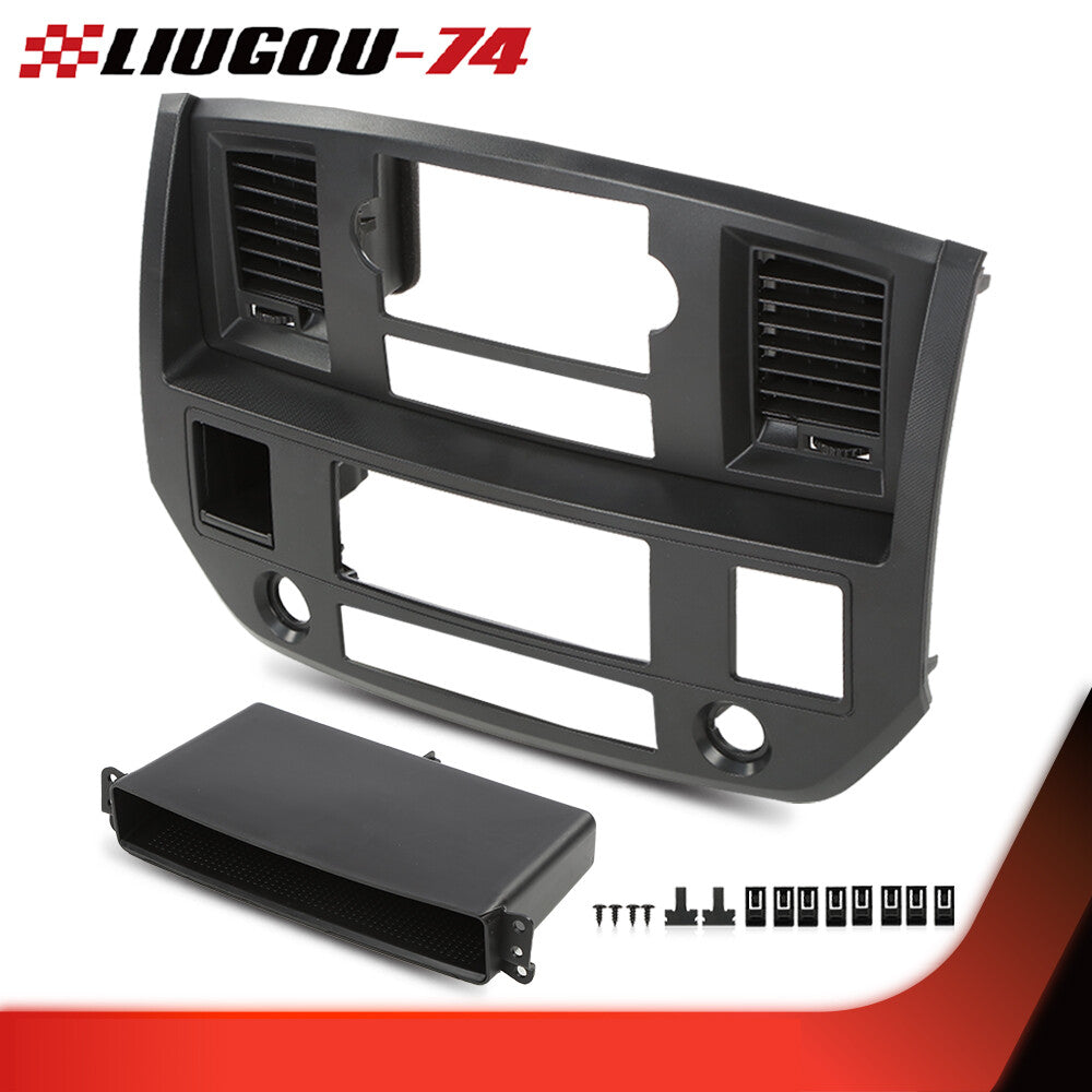 Fit for 06-08 for Dodge for Ram Center Dash Trim Dashboard Radio Vent Hole Baffle US- v