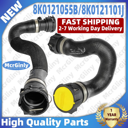 new upper and lower coolant hoses #8K0121101J #8K0121055B suitable for Audi A4 S4 A5 S5 n