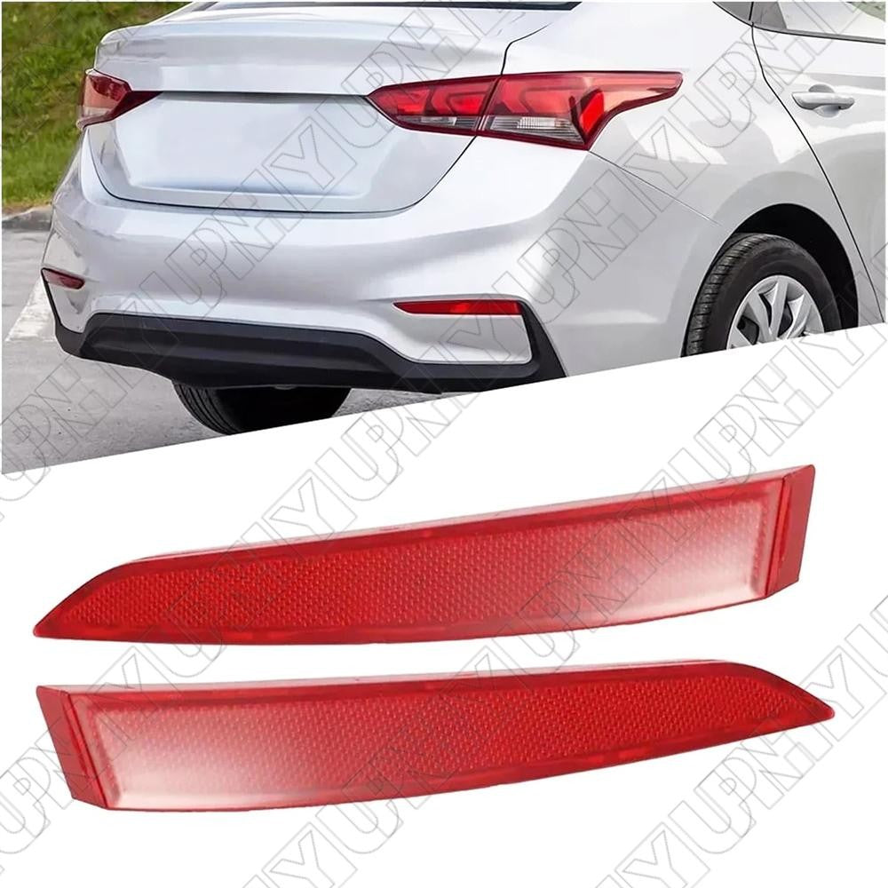 1 Pair Rear Bumper Reflector 92405H5000, 92406H5000 for Hyundai Accent 2018-2022 Q