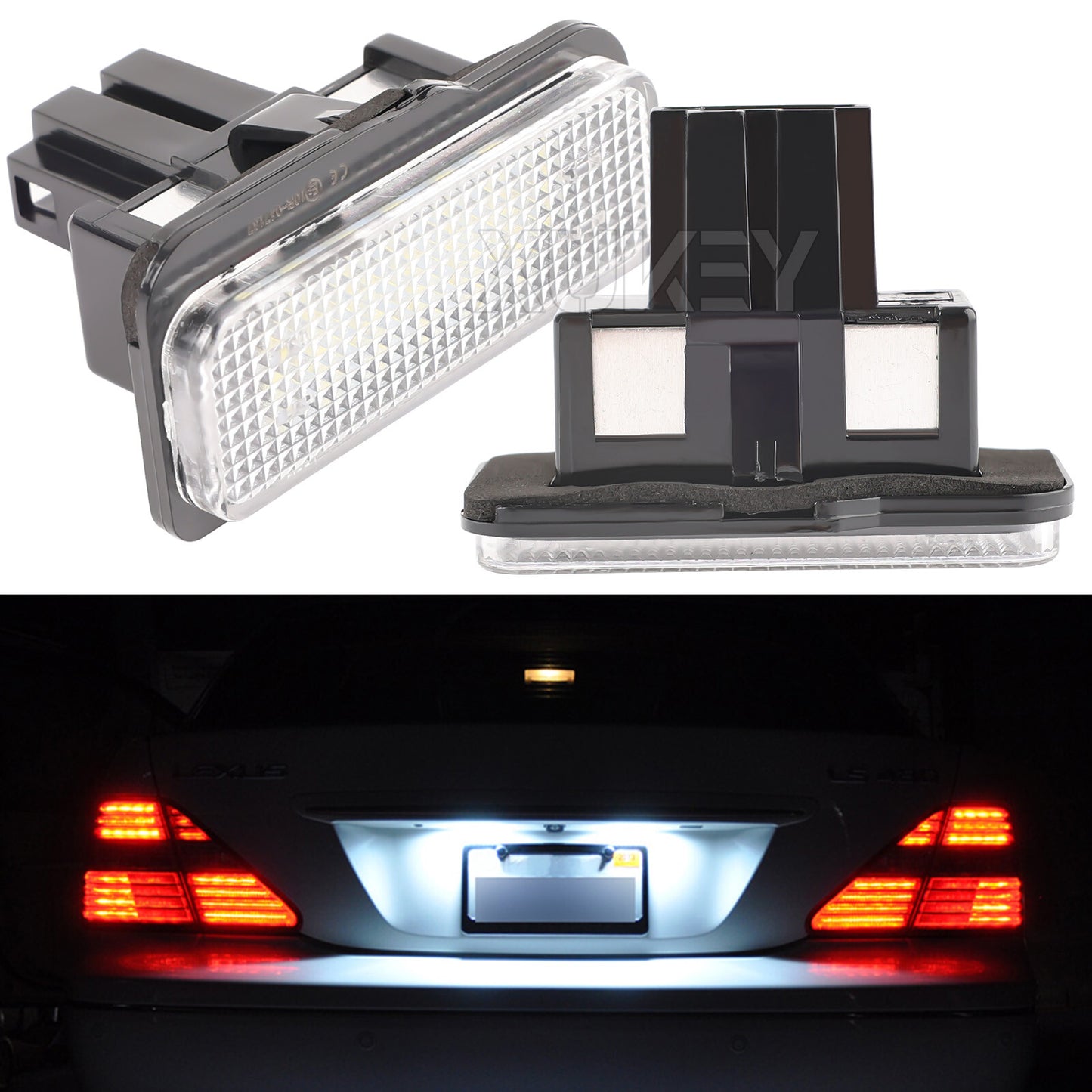 18-SMD Error Free LED License Plate Light Lamps for Mercedes-Benz C E CLS Class