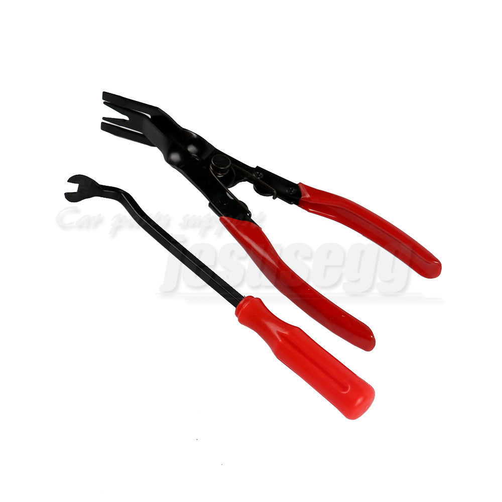 2Pcs Door Card Panel Moulding Trim Clip Removal Uphostery Remove Pry Bar Tool