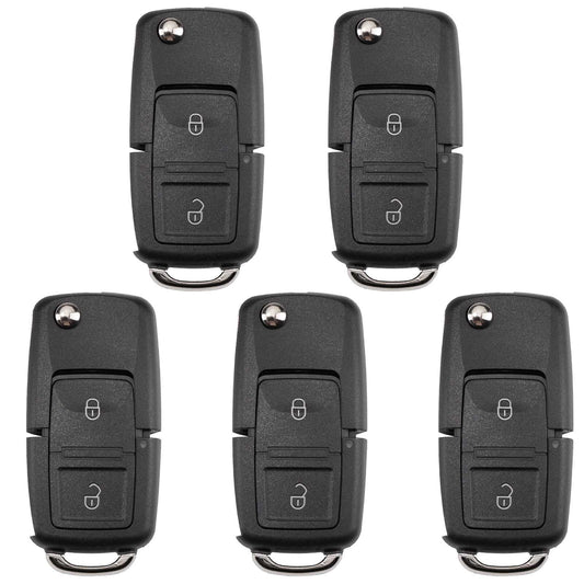 5Pcs XKB508EN Universal Wire Remote Key Flip For V.W B5 Style 2 Buttons