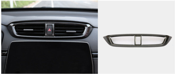 Middle Air Outlet Vent Cover Trim 1 for Honda CRV CR-V 2017-2022 Black Titanium