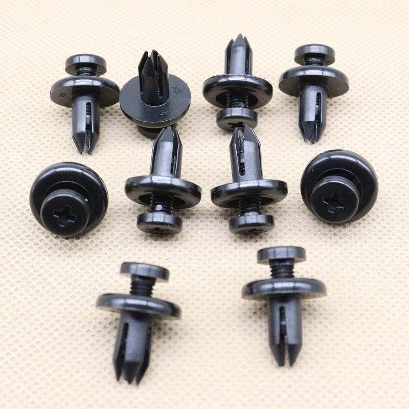 10-piece pack of front fender clip-on fixing rivets for Honda for Acura 91502SZ5003