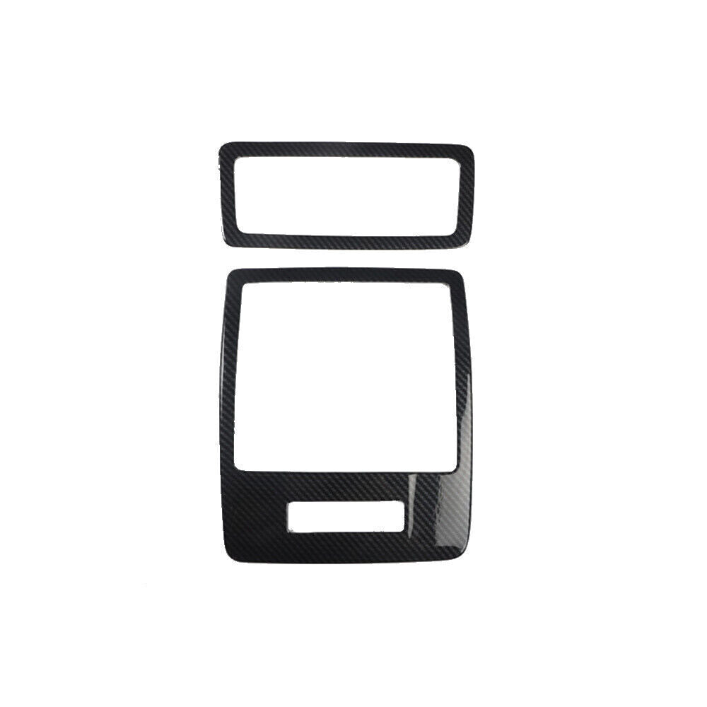 Front Reading Lamp Frame Cover Trim 2 Fit for Lexus for ES 18-21 Black Carbon Fiber