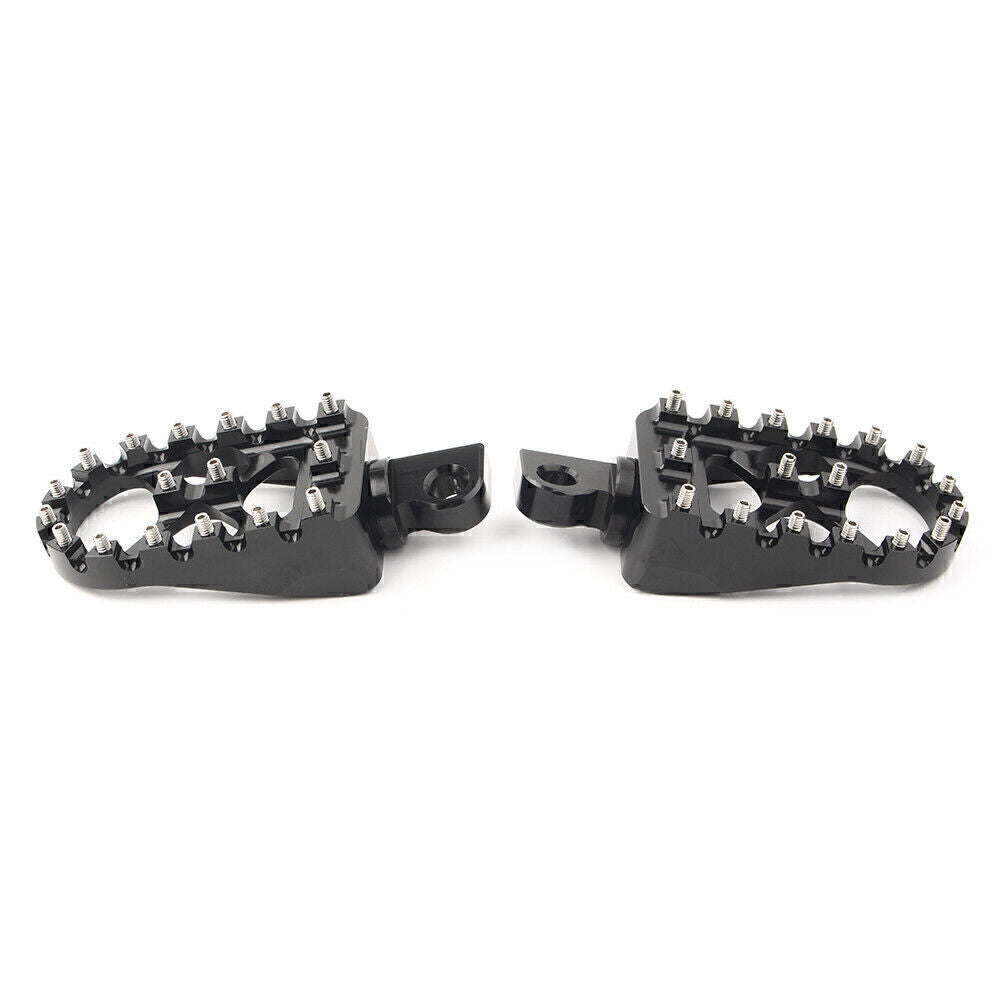 Wide Foot Peg MX Style Black Fit for Harley Dyna Sportster Iron 883 Fatboy Bobber
