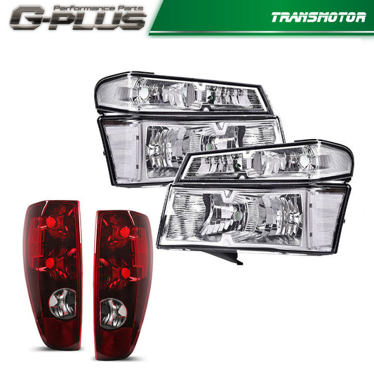 Clear/for CHRome Headlights & Tail lights Fit For 04-12 for Chevy Colorado for GMC for Canyon v