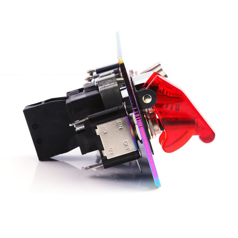 Racing car LED ignition switch panel, engine start button, multi-color - n