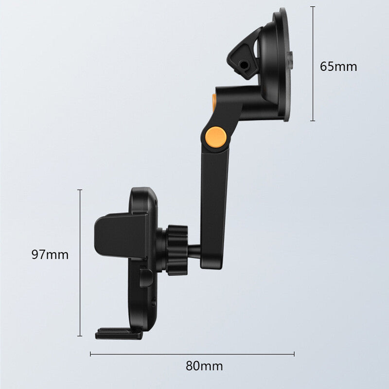 360° Car Mount Mount for Automatic Windshields and Dashboards, Suitable for Mobile Phone GPS - n