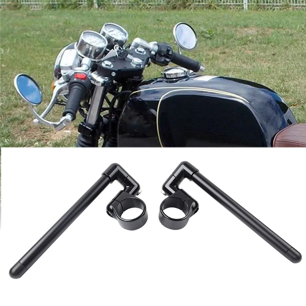 Cafe Racer Bars 7/8 Motorcycle Universal Clip-On Handlebar Fork Tube 58MM