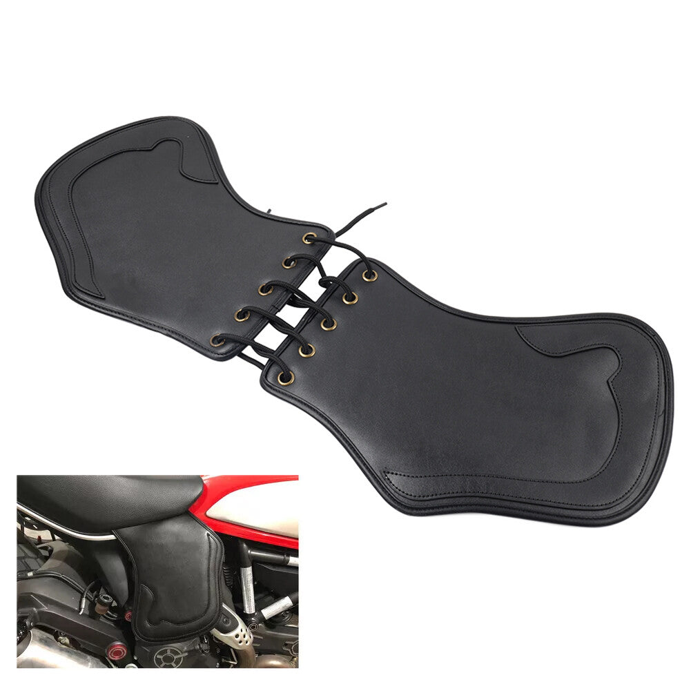 Motorcycle Universal Leather Heat Saddle Shield Deflector for Honda for Harley Q