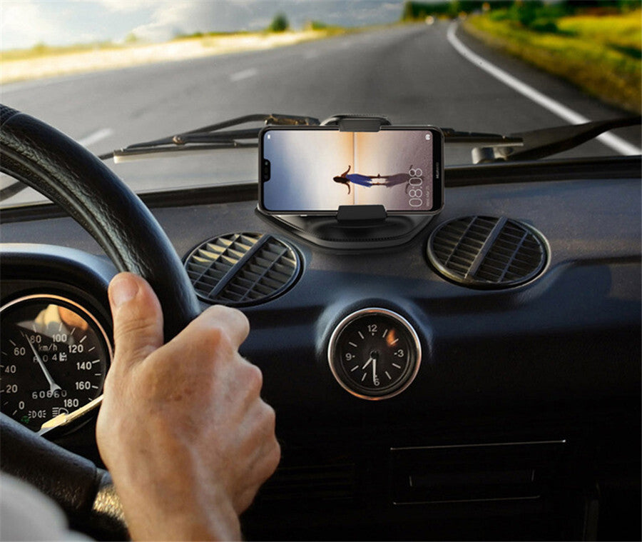 Car GPS Dashboard Phone Holder Stand Anti-Slip Clip Mount For 3in-7in Cellphone Q