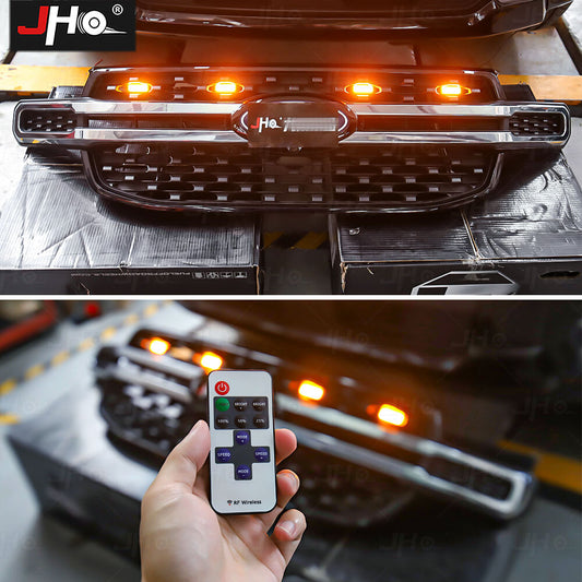 Amber Lamp LED Running Light Centern Grill Decorative Light for Ford Ranger 23+