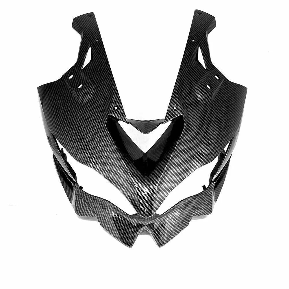 Carbon Fiber Front Nose Upper Headlight Fairing for KAWASAKI ZX25R 2020-2022
