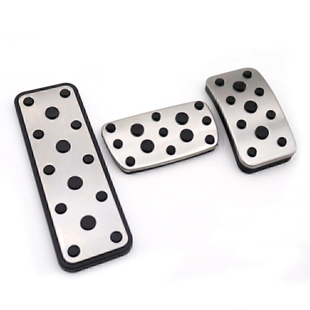 3Pcs Car Foot Gas Brake Pedals Cover Kit Fit for Subaru Legacy 15-20 Outback 14-20