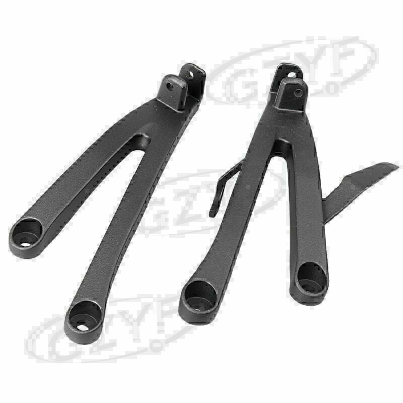 Rear Passenger Footrest Foot Pegs Brackets for Honda CBR 600RR 2007 - 2011 Black