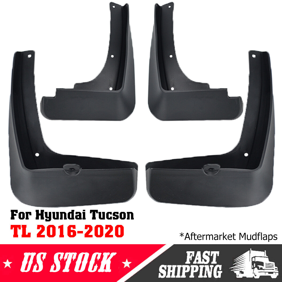 4 x for Hyundai for Tucson TL 2016-2021 Mud Flaps Splash Guards Mudguards Front+Rear Q