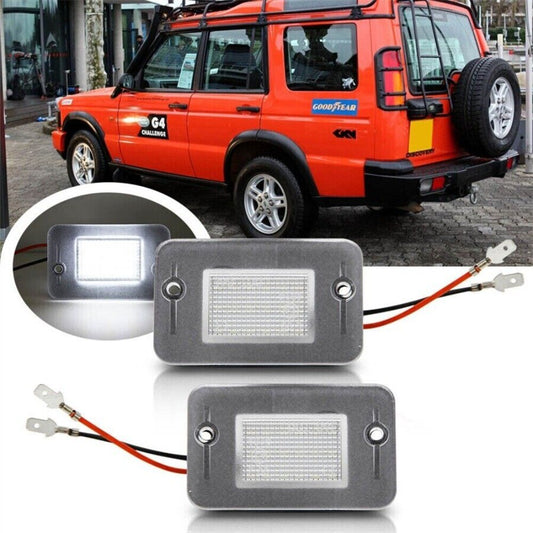 2pcs For 94-04 for Land Rover Discovery 1 2 Full LED License Plate Light Lamp White n