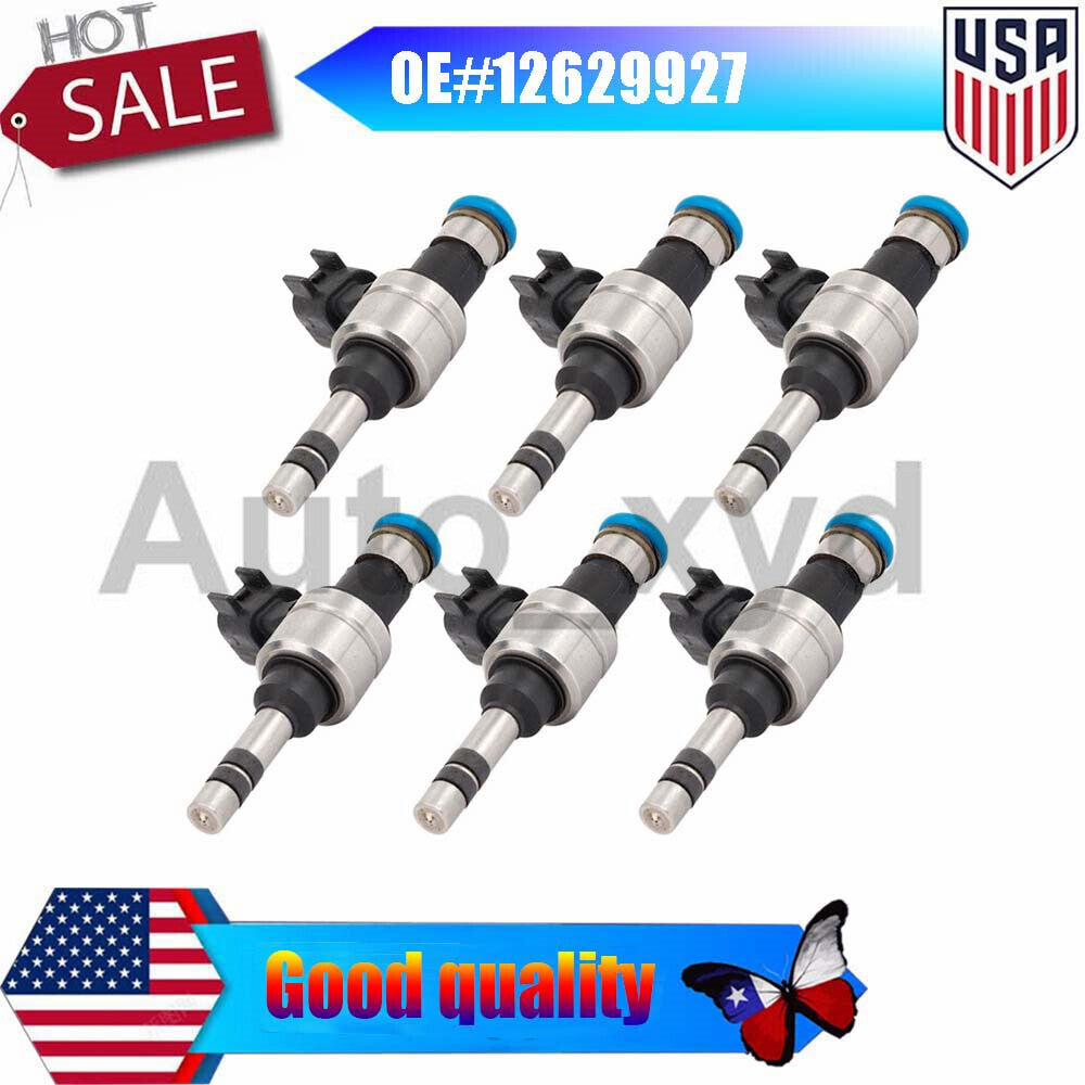 6PCS Fuel Injector 12629927 for Buick for Chevy for Cadillac LaCrosse for Chevrolet
