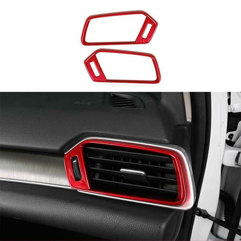 ABS Red Console LR Air Outlet Vent Trim for Honda Accord 10th 2018-2019 2021