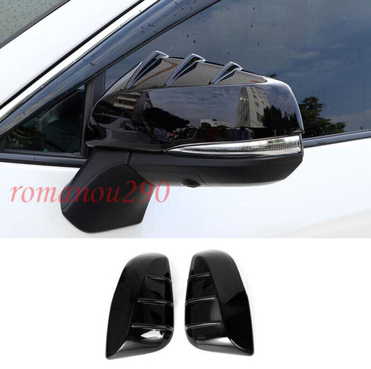 Fit For 2020-2022 for Toyota Highlander Glossy Black Side Door Mirror Cover Trim 2pc