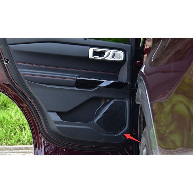 Carbon Fiber ABS Inner Door Anti-Kick Panel Cover Trim for Ford Explorer 20-2022
