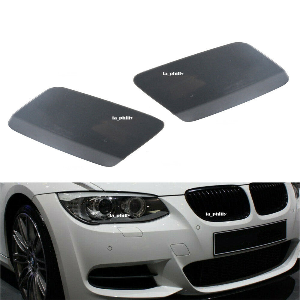 2Pcs Headlight Washer Cover Cap Left Right for BMW E92 E93 LCI 2010 to 2013 Q