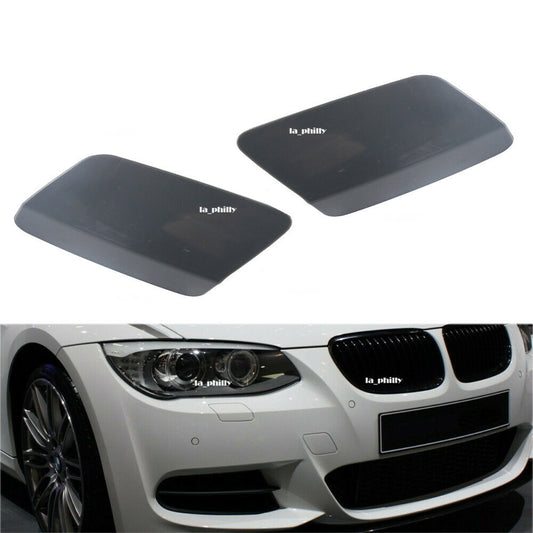 2Pcs Headlight Washer Cover Cap Left Right for BMW E92 E93 LCI 2010 to 2013 Q