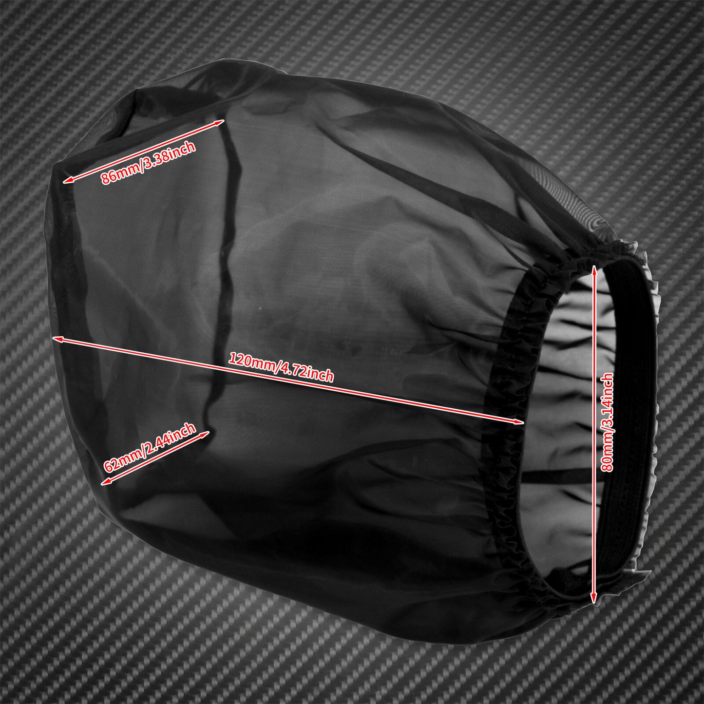 Air Filter Cleaner Rain Sock Cover Fit for Harley Touring Softail Dyna Sportster Q