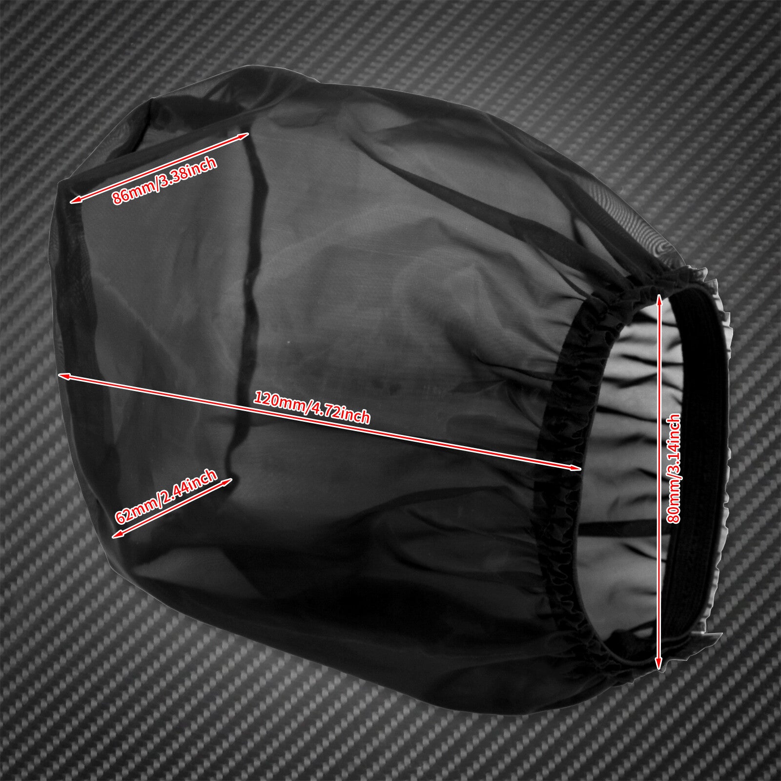 Air Filter Cleaner Rain Sock Cover Fit for Harley Touring Softail Dyna Sportster Q