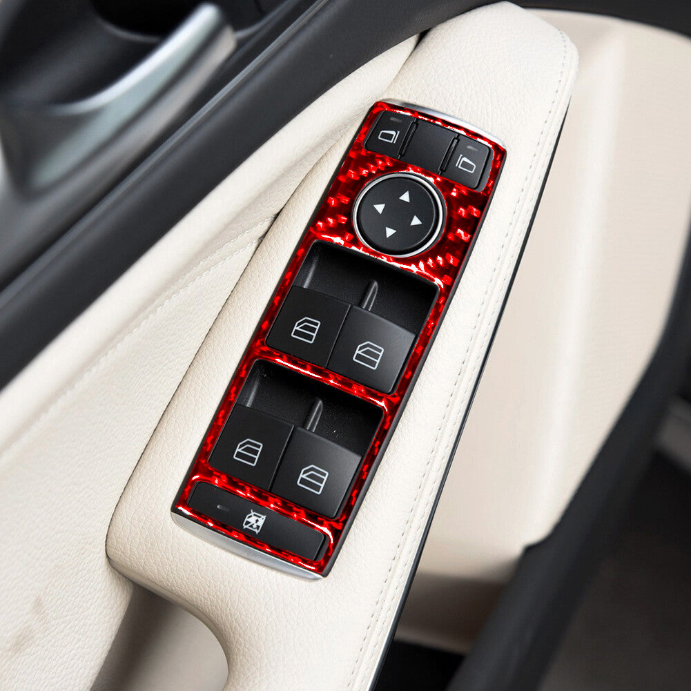 2pcs Carbon Fiber Automatic Transmission Cover Trim TypeC for Camry 07-11 v