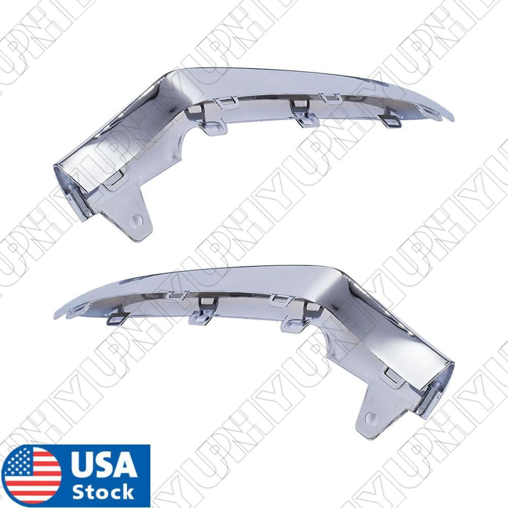 Front Bumper Chrome Trim Molding PAIR LR for Mercedes W212 E350 2014 -16